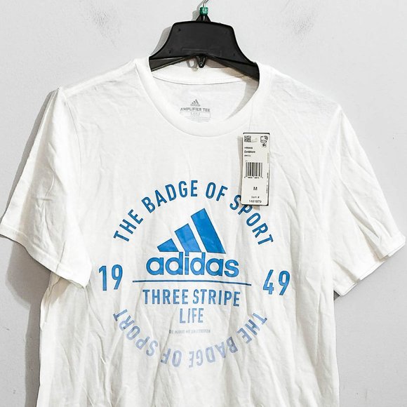 Adidas men graphic tee color WHITE - Picture 2 of 4